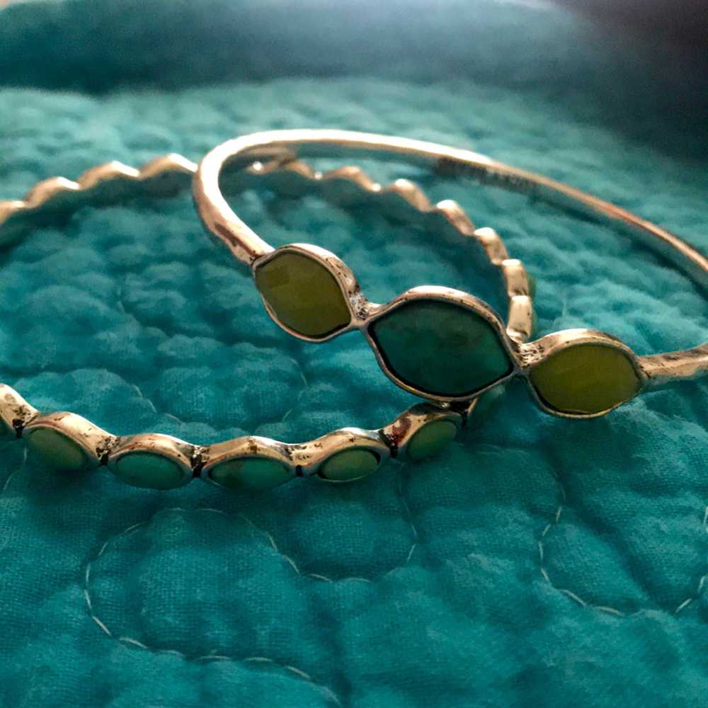 Two sterling silver bracelets